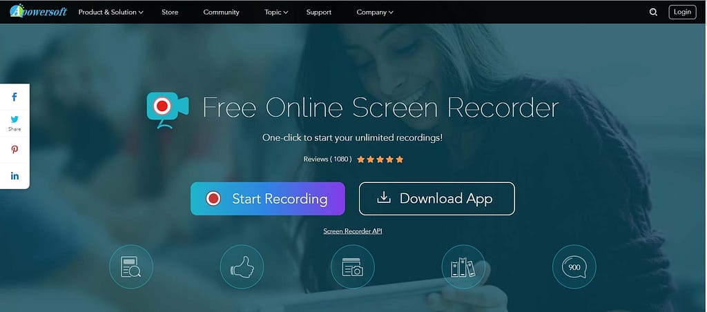 apowersoft online free screen recording software