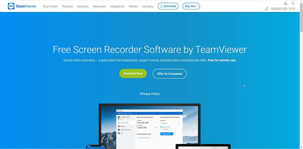 screen recorder by teamviewer