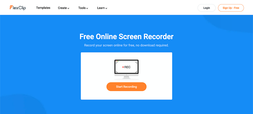 flexclip screen recorder