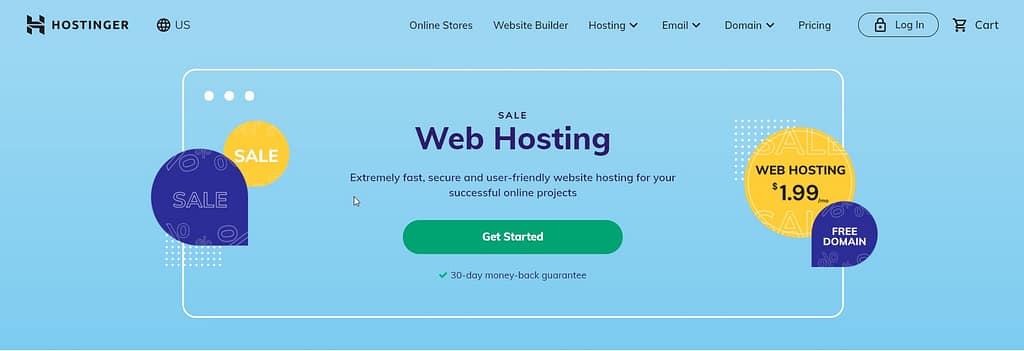 hostinger homepage